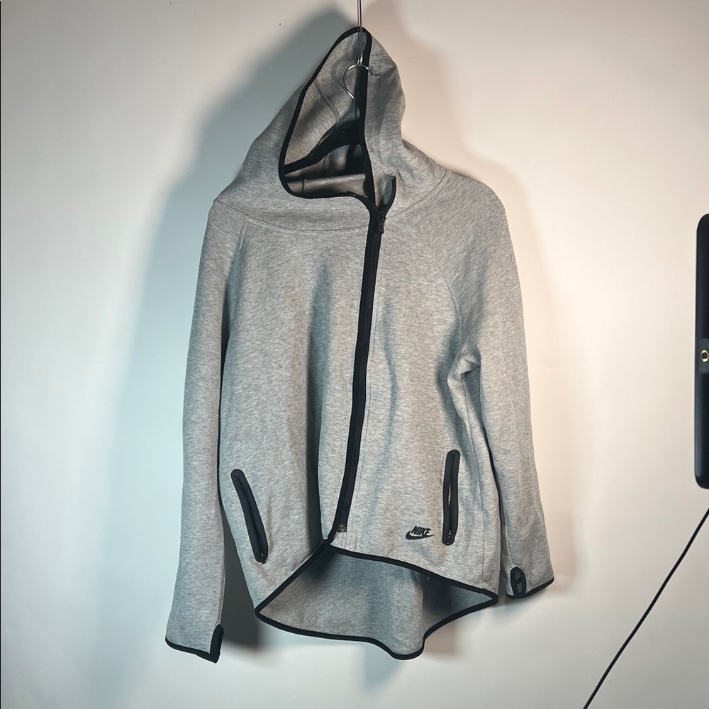 Nike Heather Gray Asymmetrical Hoodie